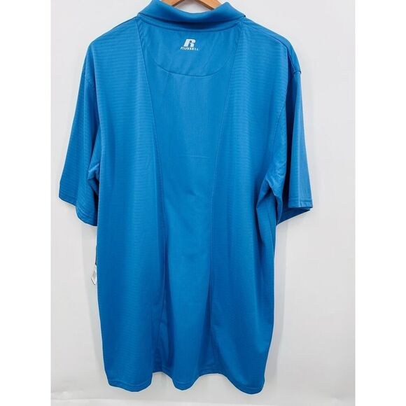 Russell Athletic Team Issue Carolina Blue Polo Mens Large "Dales Sporting Goods" - Picture 2 of 12